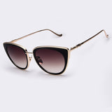 Metal Frame Cat Eye Women Sunglasses