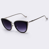 Metal Frame Cat Eye Women Sunglasses