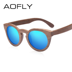 AOFLY Fashion Polarized Sun Glasses Bamboo
