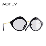 Cat Eye Lip Shape Reading Plain Glasses Frame