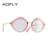 Cat Eye Lip Shape Reading Plain Glasses Frame