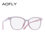 Women Plain Glasses Fashion Eyeglasses Frame