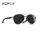 Vintage Metal Polarized Sunglasses Men